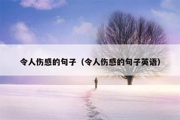 令人伤感的句子（令人伤感的句子英语）