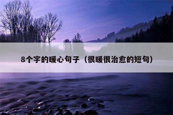8个字的暖心句子（很暖很治愈的短句）