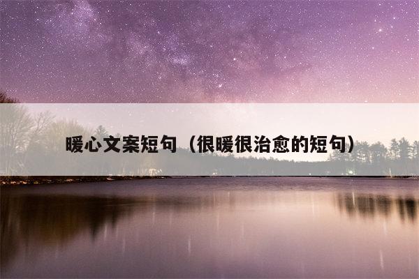 暖心文案短句（很暖很治愈的短句）