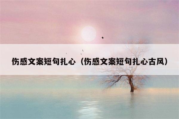 伤感文案短句扎心（伤感文案短句扎心古风）