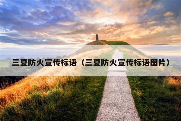 三夏防火宣传标语（三夏防火宣传标语图片）