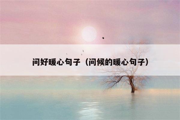 问好暖心句子（问候的暖心句子）