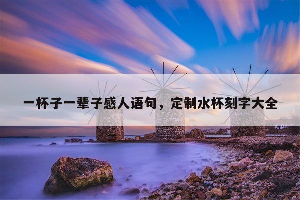 一杯子一辈子感人语句，定制水杯刻字大全