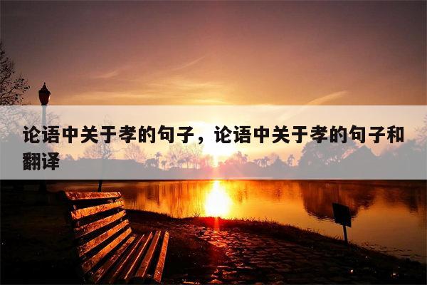 论语中关于孝的句子，论语中关于孝的句子和翻译