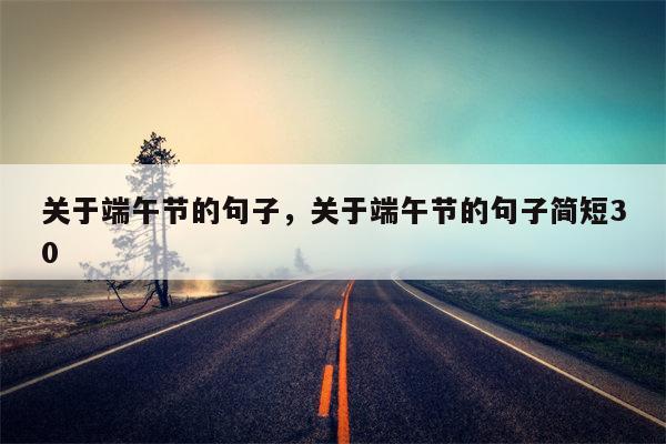 关于端午节的句子，关于端午节的句子简短30