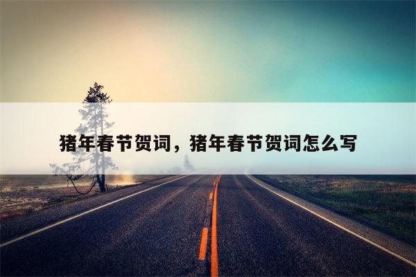 猪年春节贺词，猪年春节贺词怎么写