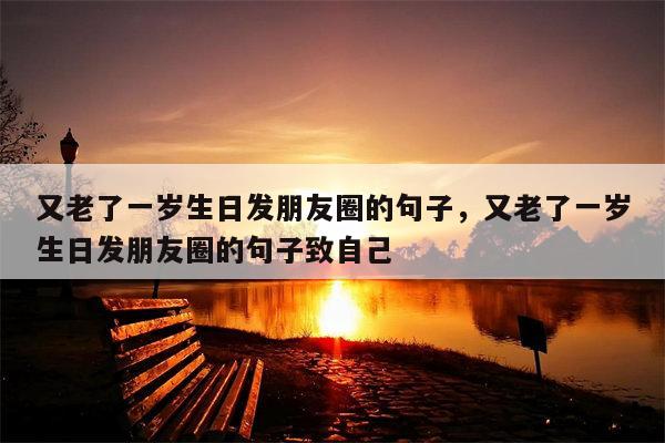 又老了一岁生日发朋友圈的句子，又老了一岁生日发朋友圈的句子致自己