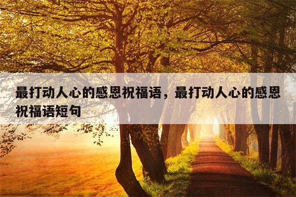 最打动人心的感恩祝福语，最打动人心的感恩祝福语短句