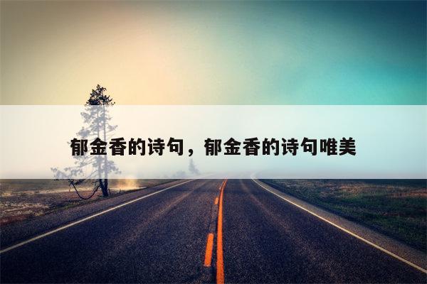 郁金香的诗句，郁金香的诗句唯美