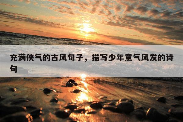充满侠气的古风句子，描写少年意气风发的诗句