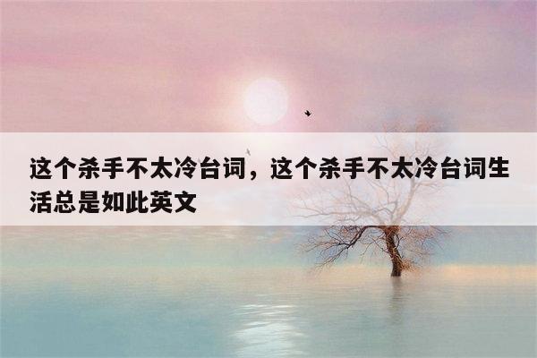 这个杀手不太冷台词，这个杀手不太冷台词生活总是如此英文