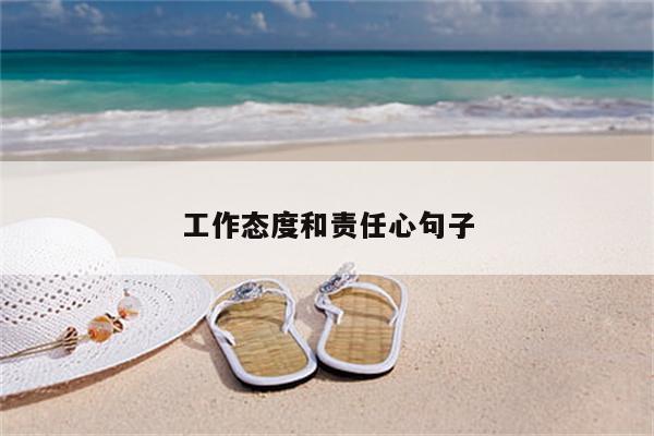 工作态度和责任心句子
