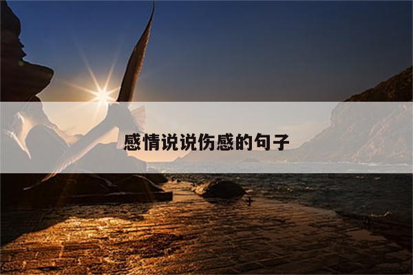 感情说说伤感的句子