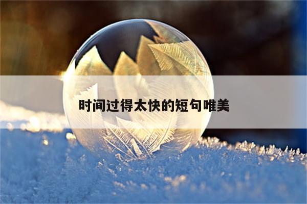 时间过得太快的短句唯美
