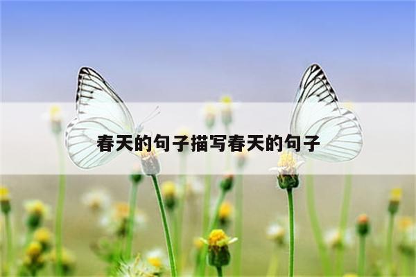 春天的句子描写春天的句子