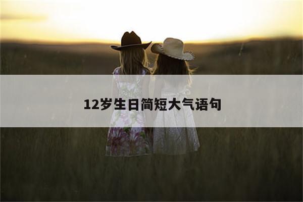 12岁生日简短大气语句