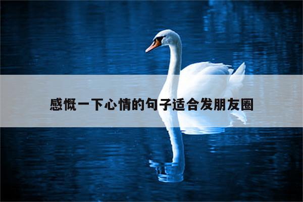 感慨一下心情的句子适合发朋友圈