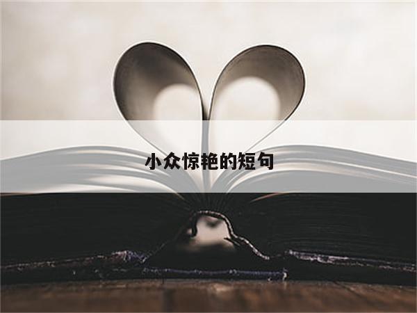 小众惊艳的短句