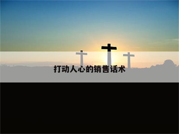 打动人心的销售话术