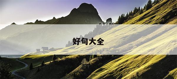 好句大全