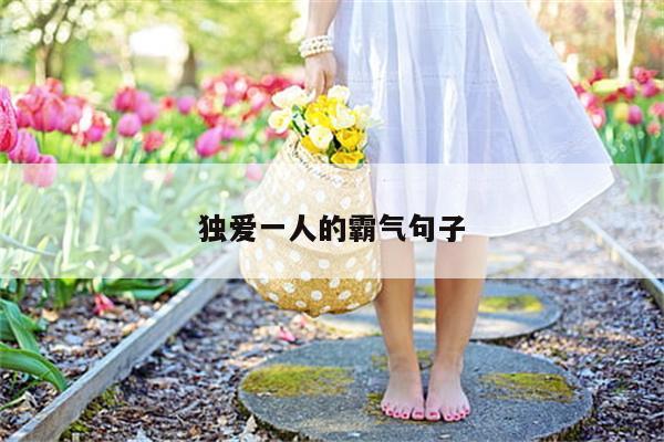 独爱一人的霸气句子