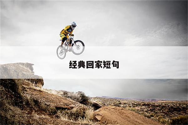 经典回家短句