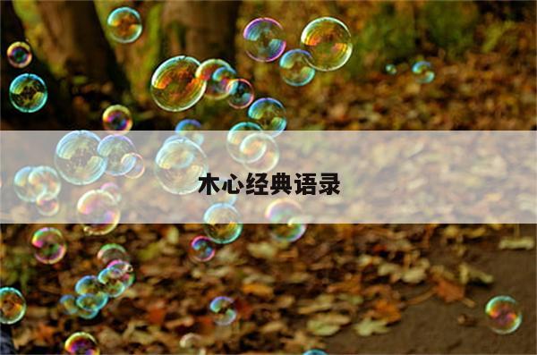 木心经典语录